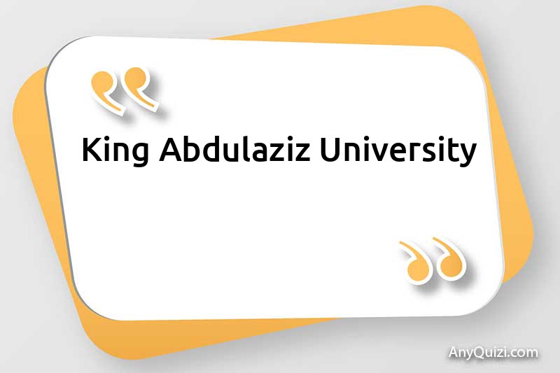  King Abdulaziz University